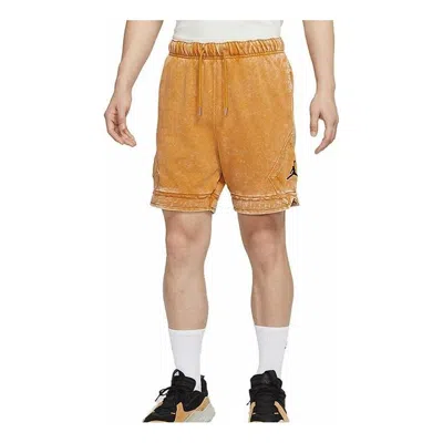 Air Jordan Essentials Washed Fleece Diamond Shorts 'brown'