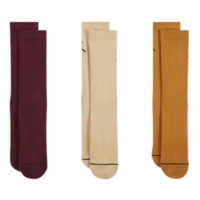 Air Jordan Everyday Crew Socks (3 Packs) In Multi