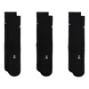 Air Jordan Everyday Crew Socks (3 Pair) In Black
