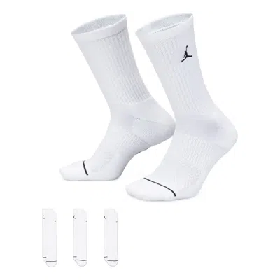 Air Jordan Everyday Crew Socks (3 Pairs) In White
