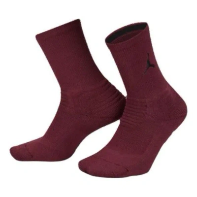 Air Jordan Everyday Crew Socks 'red' In Burgundy