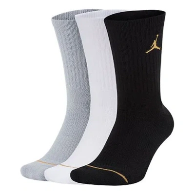 Air Jordan Everyday Max Basketball Socks For Men 3 Pairs 'gray White Black'