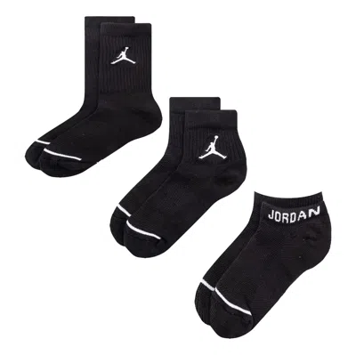 Air Jordan Everyday Max Sports Socks 3 Pairs Black
