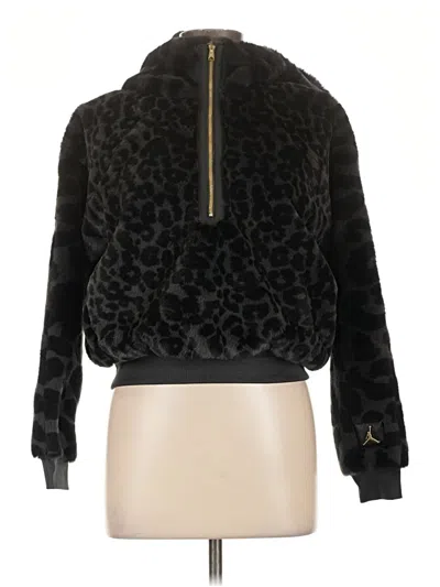 Pre-owned Air Jordan Faux Fur Jacket In Black