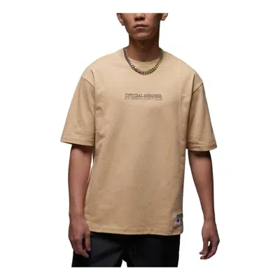 Air Jordan Fight Club T-shirt 'tan' In Brown
