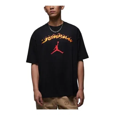 Air Jordan Fire Jumpman Logo T-shirt 'black'