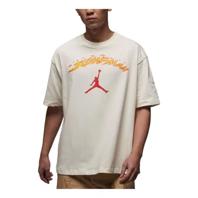 Air Jordan Fire Jumpman Logo T-shirt 'white'