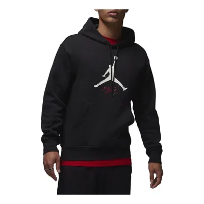 Air Jordan Fleece Hoodie 'black White'