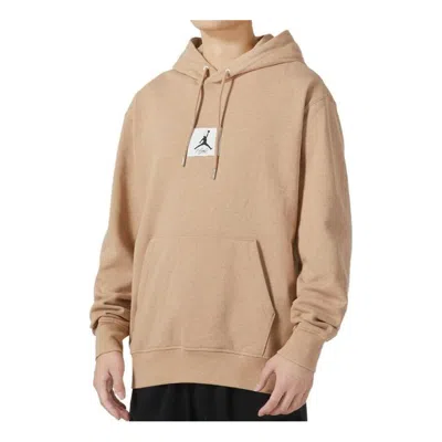 Air Jordan Fleece Hoodie 'hemp' In Brown