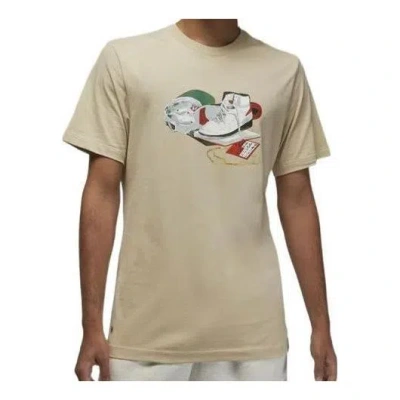 Air Jordan Flight Artist Series By Jacob Rochester Graphic T-shirt 'rattan' In Neutral