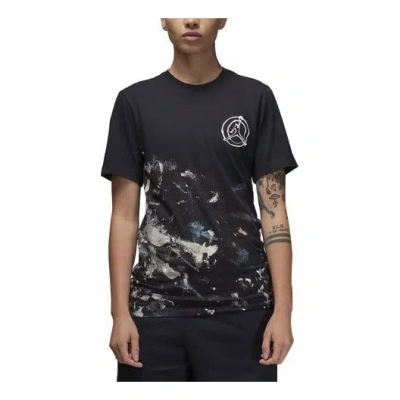 Air Jordan Flight Artist Series T-shirt 'nero' In Black