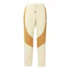 Air Jordan Flight Contrasting Colors Breathable Drawstring Sports Pants Yellow In Neutral