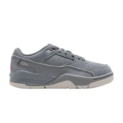 Pre-owned Air Jordan Flight Court Gs 'cool Grey/wolf Grey/neutral Grey/varsity Red' | Kid's Size 3.5 In Gray