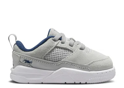 Air Jordan Babies'  Flight Court Td 'neutral Grey Midnight Navy' In Gray