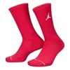 Air Jordan Flight Crew Socks 'pink' In Red