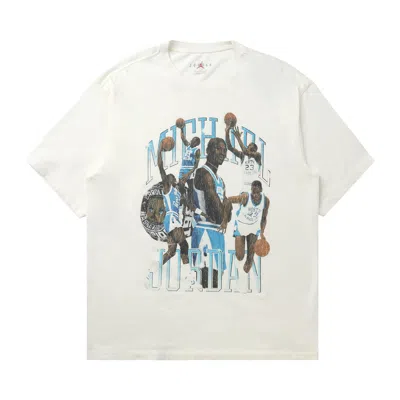 Pre-owned Air Jordan Flight Essential Graphic T-shirt 'sail/black' | White | Men's Size Xxl