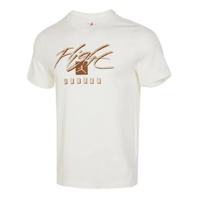 Air Jordan Flight Essentials T-shirt 'sail Hemp' In White