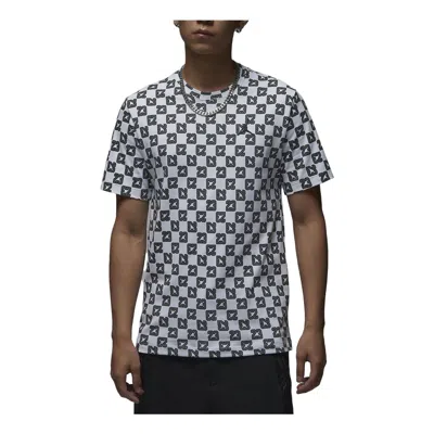 Air Jordan Flight Essentials T-shirt 'white Smoke Grey' In Gray