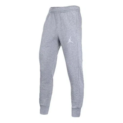 Air Jordan Flight Fleece Fleece Lined Casual Sports Long Pants Light Grey In Gray