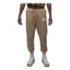 Air Jordan Flight Fleece Sweatpants 'hemp Heather Sail' In Brown