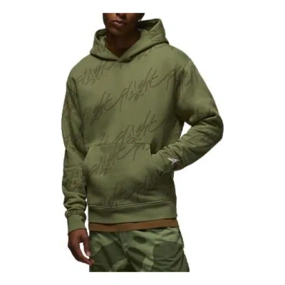 Air Jordan Flight Graphic Fleece Pullover Hoodie 'green'