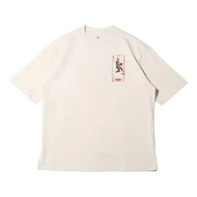 Air Jordan Flight Heritage '85 Pattern Printing Short Sleeve In Neutral