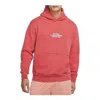 Air Jordan Flight Heritage Fleece Pullover Hoodie 'red' In Orange