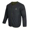 Air Jordan Flight Heritage Reversible Jacket 'navy Green' In Blue
