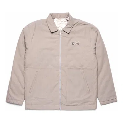 Air Jordan Flight Heritage Reversible Jacket 'stone Gray' In Brown
