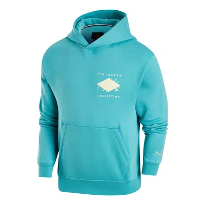 Air Jordan Flight Logo Hoodie 'aqua' In Blue