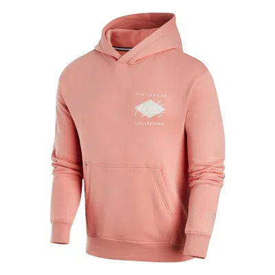Air Jordan Flight Logo Hoodie 'light Red' In Pink