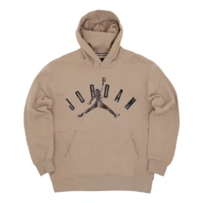 Air Jordan Flight Mvp Fleece Pullover Hoodie 'hemp' In Brown