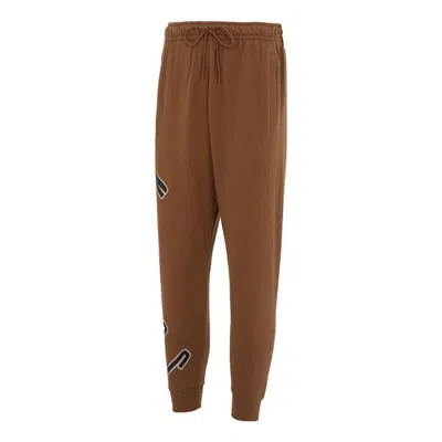Air Jordan Flight Mvp Fleece Trousers 'tan' In Burgundy