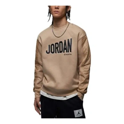 Air Jordan Flight Mvp Hoodies 'desert Yellow' In Brown