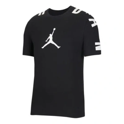 Air Jordan Flying  Casual Sports Short Sleeve T-shirt Men's Black