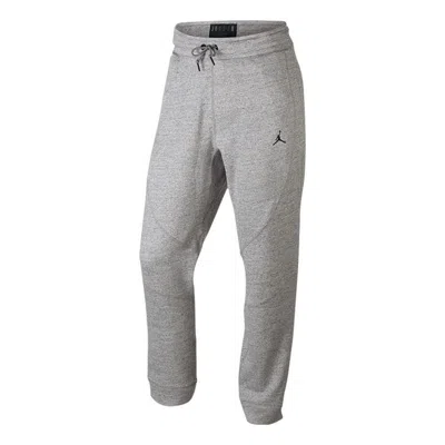 Air Jordan Flying Elastic Waistband Sports Pants Men's Light Grey In Gray