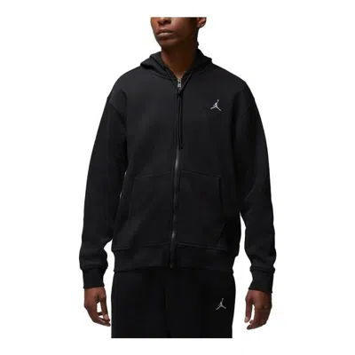 Air Jordan Full-zip Fleece Hoodie 'black'
