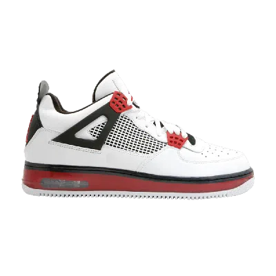 Pre-owned Air Jordan Fusion 4 'fire Red' In White