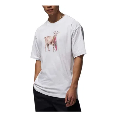 Air Jordan Goat T-shirt 'white Black'