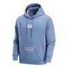 Air Jordan Golden State Warriors Courtside Nba Fleece Pullover Hoodie Asia Sizing 'ashen Slate' In Blue