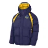 Air Jordan Golden State Warrirors Courtside Statement Edition Jacket 'blue Yellow'