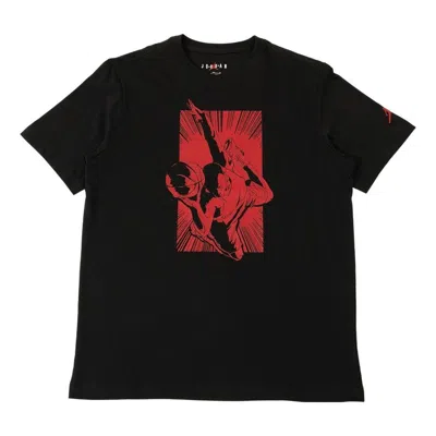 Air Jordan Graphic T-shirt 'black Red'
