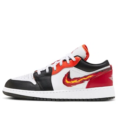 Air Jordan (gs)  1 Low 'flaming Swoosh - Gym Red'