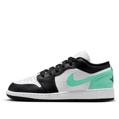 Air Jordan (gs)  1 Low 'green Glow' In Black