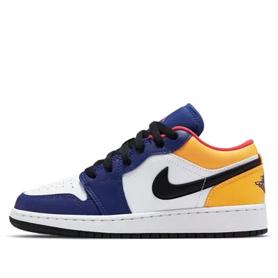 Air Jordan (gs)  1 Low 'royal Yellow' In Blue