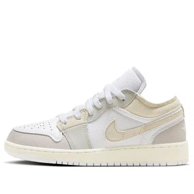 Air Jordan (gs)  1 Low Se Craft 'inside Out Tech Grey' In Nude