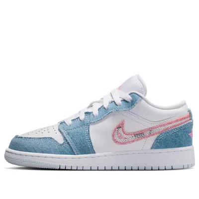 Air Jordan (gs)  1 Low Se 'denim Sequin' In Blue