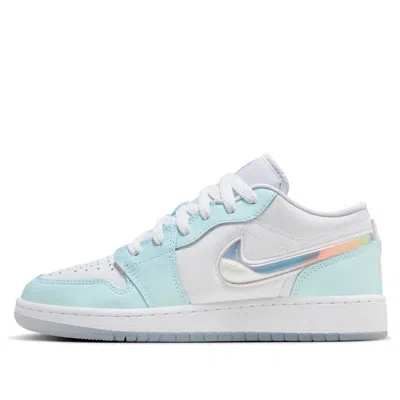 Air Jordan (gs)  1 Low Se 'glacier Blue' In White