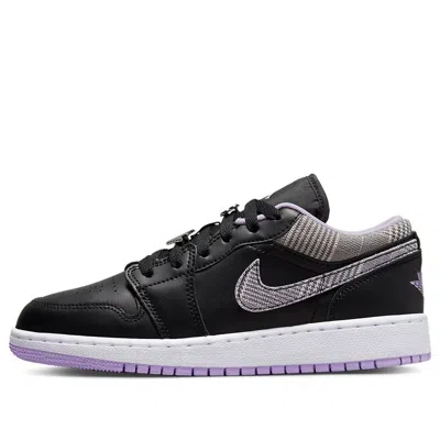 Air Jordan (gs)  1 Low Se 'houndstooth' In Black