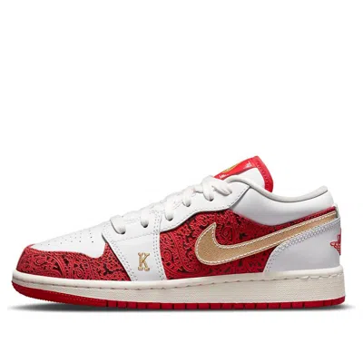 Air Jordan (gs)  1 Low Se 'spades' In Red